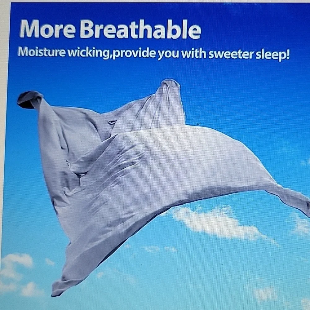 HOTEL SHEETS DIRECT Bamboo Twin Flat Sheet Gray Cooling breathable wicking NEW…